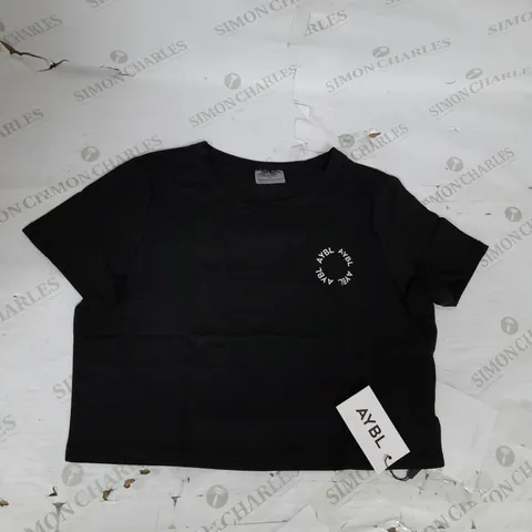 AYBL ELEMENT CROP TOP IN BLACK SIZE S