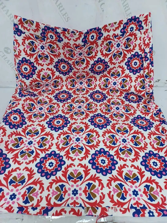 BODEN FLORAL BLOCK SKIRT IN WHITE/RED/BLUE - UK 18R