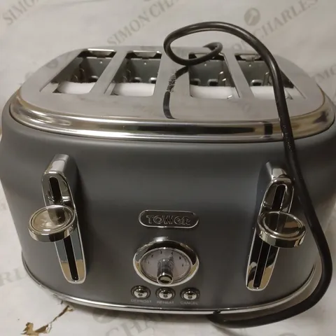 TOWER T20065GRY RENAISSANCE 4 SLICE TOASTER