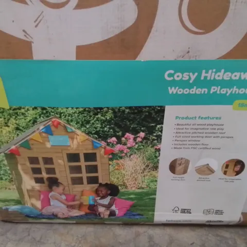 TP COSY HIDEAWAY WOODEN PLAYHOUSE 