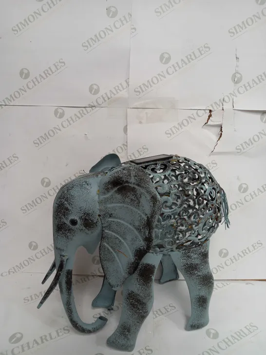 SOLAR METAL SILHOUETTE ELEPHANT RRP £45