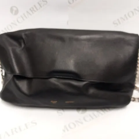 CELINE GOURMETTE LAMBSKIN BLACK BAG AND PURSE SET