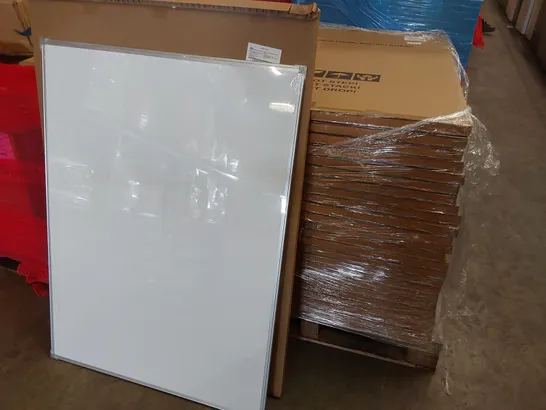 PALLET OF APPROXIMATELY 25x BOXED ALUMINIUM FRAME WRITING BOARDS 