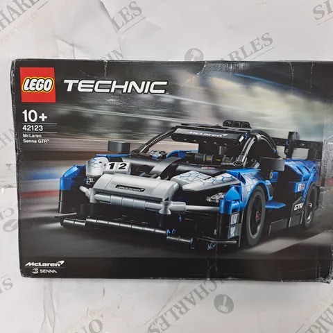 BOXED LEGO TECHNIC MCLAREN SENNA GTR TOY CAR 42123