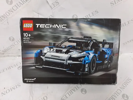 BOXED LEGO TECHNIC MCLAREN SENNA GTR TOY CAR 42123 RRP £44.99