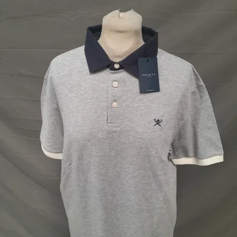 HACKETT WOVEN COLLAR POLO SHIRT SIZE M