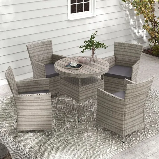 ANDOR ROUND 4 - PERSON 90CM LONG DINING SET (3 BOXES)