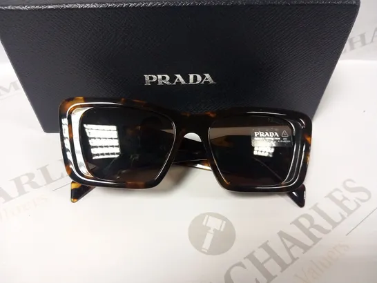 BOXED PRADA RECTANGLE SUNGLASSES