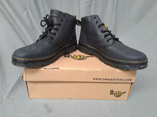 BOXED PAIR OF DR MARTENS BONNY LEATHER SHOES IN BLACK UK SIZE 11