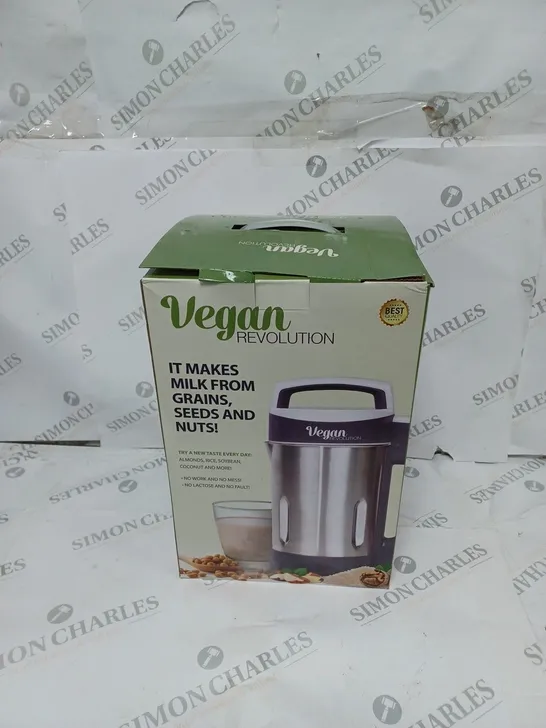 BOXED VEGAN REVOLUTION NON DAIRY DRINK MAKER 