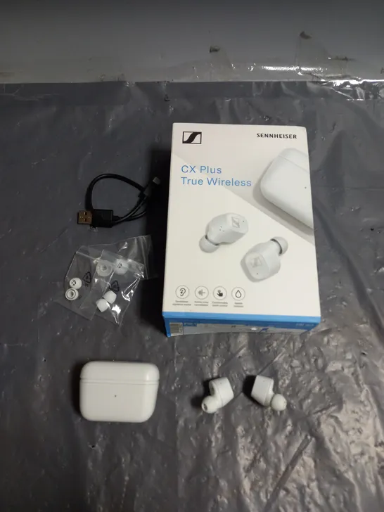 BOXED SENNHEISER CX PLUS TRUE WIRELESS EARBUDS IN WHITE