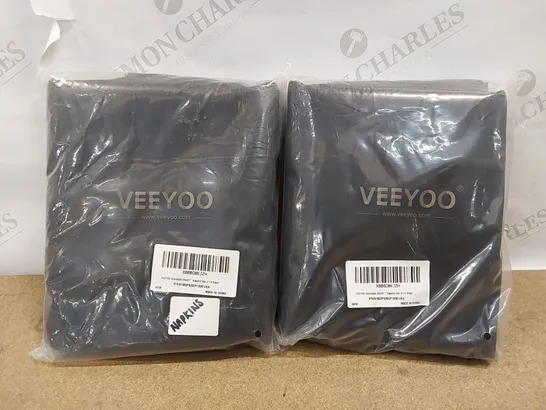 LOT OF 2X 12PCS BRAND NEW BAGGED VEEYOO OVERSIZED 20X20" BLACK NAPKINS (2 ITEMS TAPED TOGETHER)