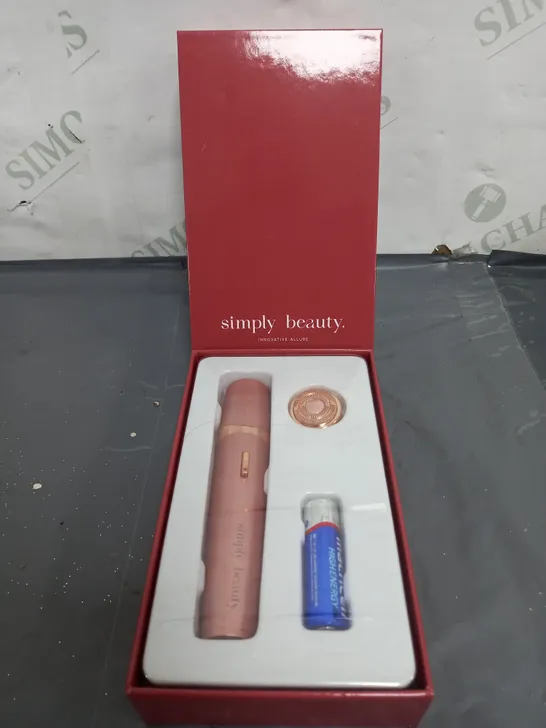 BOXED SIMPLY BEAUTY SINGLE HAIR EPILATOR IN ROSE GOLD