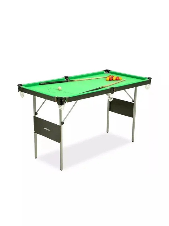 BOXED HY-PRO 4FT6IN SNOOKER AND POOL TABLE - COLLECTION ONLY RRP £99.99