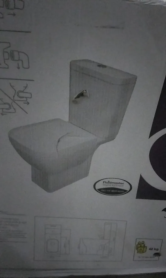 (DAMAGED) BOXED SANTORO CLOSE COUPLED TOILET 