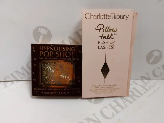 BOX OF 2 CHARLOTTE TILBURY ITEMS TO INCLUDE OUSH UP LASHES, HYPNOTISING POP SHOT