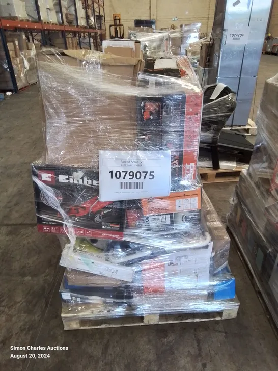 PALLET OF APPROXIMATELY 35 UNPROCESSED RAW RETURN HOUSEHOLD AND ELECTRICAL GOODS TO INCLUDE;