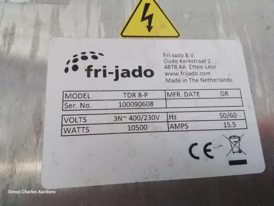 FRI-JADO ROTISSERIE OVEN WITH STAND Model TDR 8-P