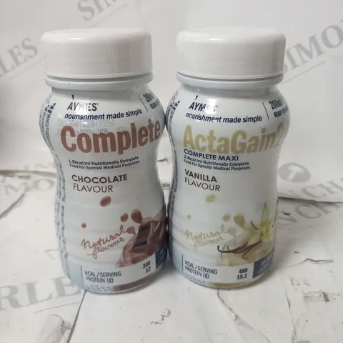 APPROXIMATELY 10 ASSORTED AYMES 200ML DRINK BASED PRODUCTS TO INCLUDE; COMPLETE AND ACTA GAIN 2.4