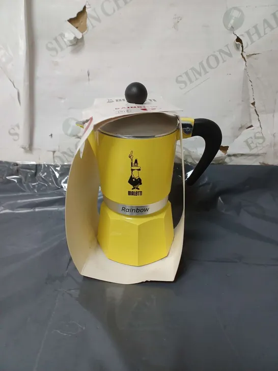 BIALETTI RAINBOW COFFEE MAKER YELLOW