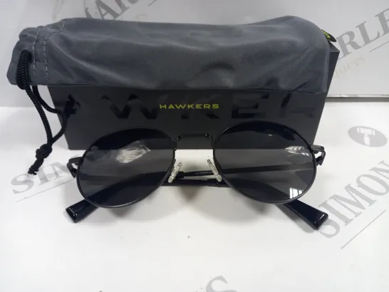 BOXED PAIR OF HAWKERS ROUND BLACK GLASSES