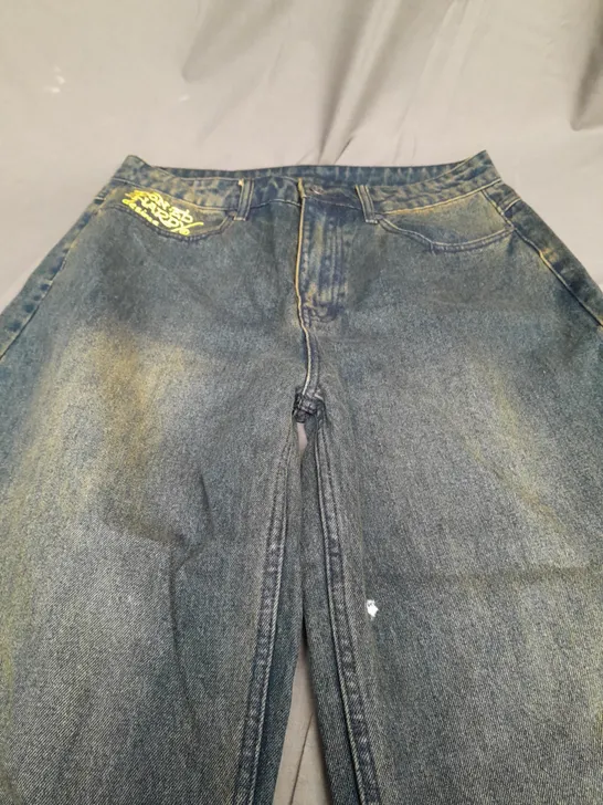 ED HARDY X URBAN OUTFITTERS MUSTARD JEANS - 30W 30L