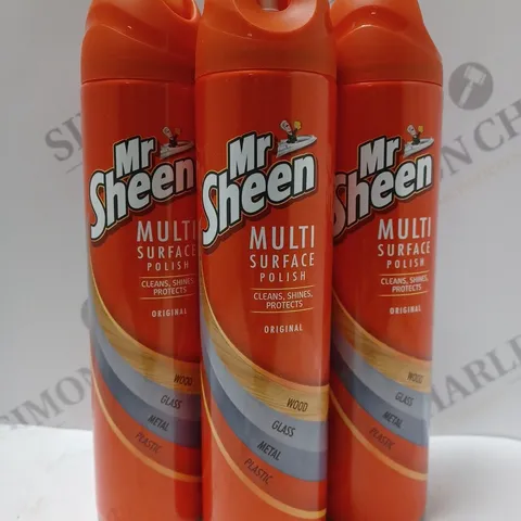 BOX OF APPROX 12 X 250ML MR SHEEN MULTI SURFACE POLISH 