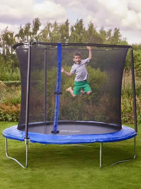 BOXED SPORTSPOWER 8FT BOUNCE PRO TRAMPOLINE BLUE  RRP £140