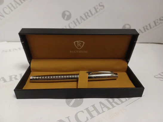 RUCKSTUHL STAINLESS STEEL LUXURY PEN IN GIFT BOX – HAND ASSEMBLED 