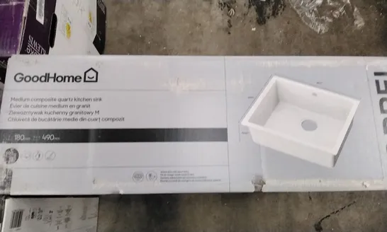 BOXED SORREL MEDIUM COMPOSITE QUARTZ KITCHEN SINK