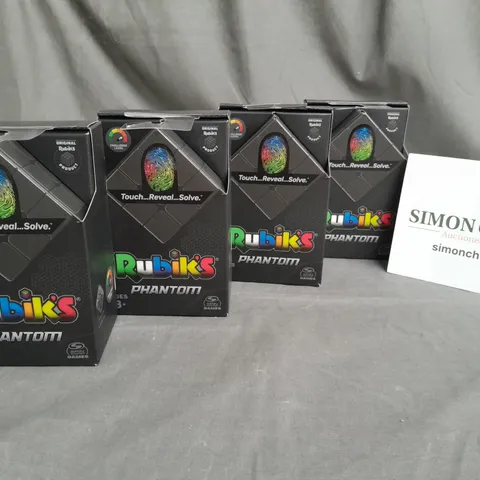 LOT OF 4 BOXED BRAND NEW RUBIKS PHANTOMS