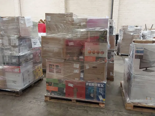 PALLET OF APPROXIMATELY 37 UNPROCESSED RAW RETURN HOUSEHOLD AND ELECTRICAL GOODS TO INCLUDE;