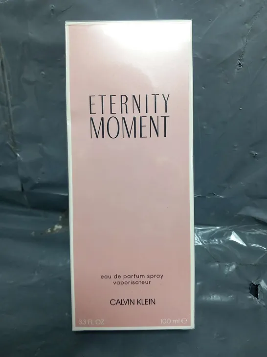 BOXED AND SEALED ETERNITY MOMENT EAU DE PARFUM CALVIN KLEIN 100ML