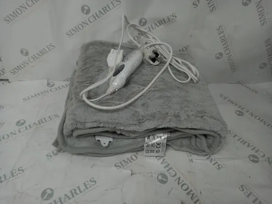 BOXED COZEE HOME HEATED BLANKET - GREY