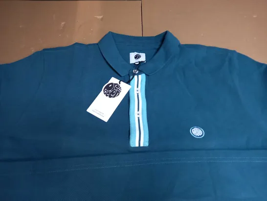 PRETTY GREEN RIBERA PLACKET STRIPE POLO SHIRT SIZE XL