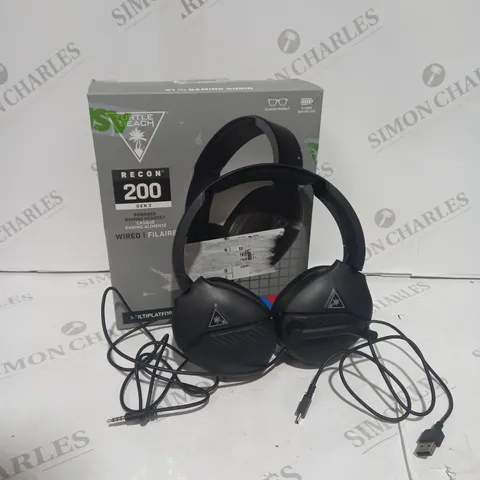 BOXED TURTLE BEACH RECON 200 GAMING HEADSET 