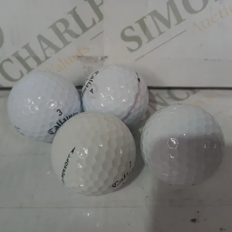 BOX OF APPROXIMATELY 20 ASSORTED CALLAWAY GOLF BALLS