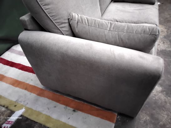 DESIGNER GREY FABRIC METAL ACTION SOFABED 