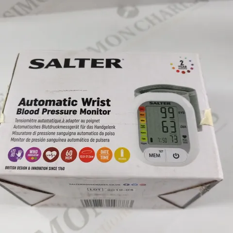 BOXED SALTER AUTOMATIC WRIST BLOOD PRESSURE MONITOR 