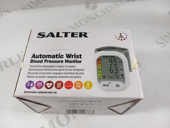 BOXED SALTER AUTOMATIC WRIST BLOOD PRESSURE MONITOR 