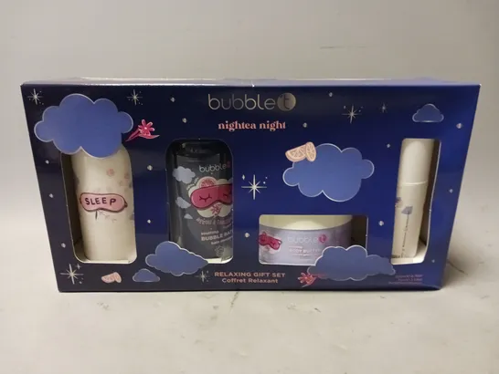 BUBBLET NIGHTEA LAVENDER & LEMON MOISTURIZING SLEEP RELAXING GIFT SET