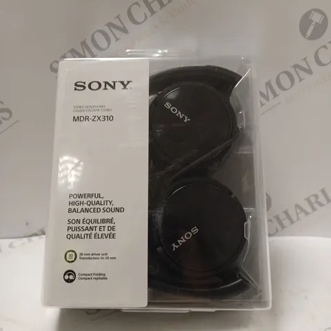 BOXED SONY MDR-ZX310 OVER-EAR HEADPHONES IN BLACK