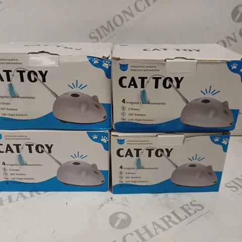 4 BOXED INTERACTIVE CAT TOYS