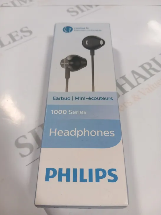 BOXED PHILIPS EARBUD 1000 SERIES HEADPHONES