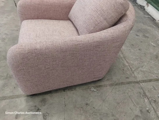 QUALITY BRITISH DESIGNER LOUNGE Co. TUB EAST CHAIR ROSE PINK FABRIC 