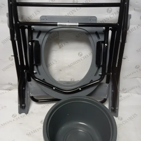 NRS HEALTHCARE FOLDING PORTABLE NON SLIP COMMODE