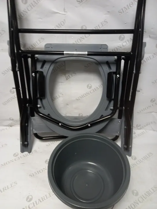 NRS HEALTHCARE FOLDING PORTABLE NON SLIP COMMODE