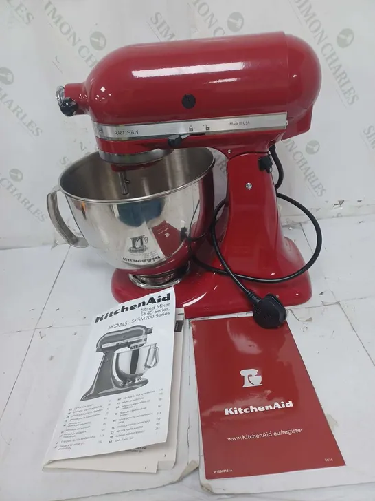 BOXED KITCHENAID ARTISAN 125 STAND MIXER - RED