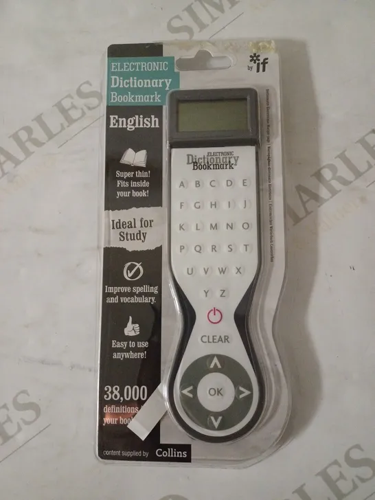 IF ELECTRONIC DICTIONARY BOOKMARK GREY