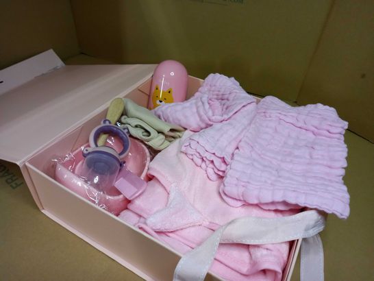 DESIGNER PINK BABY GIFT BOX SET 